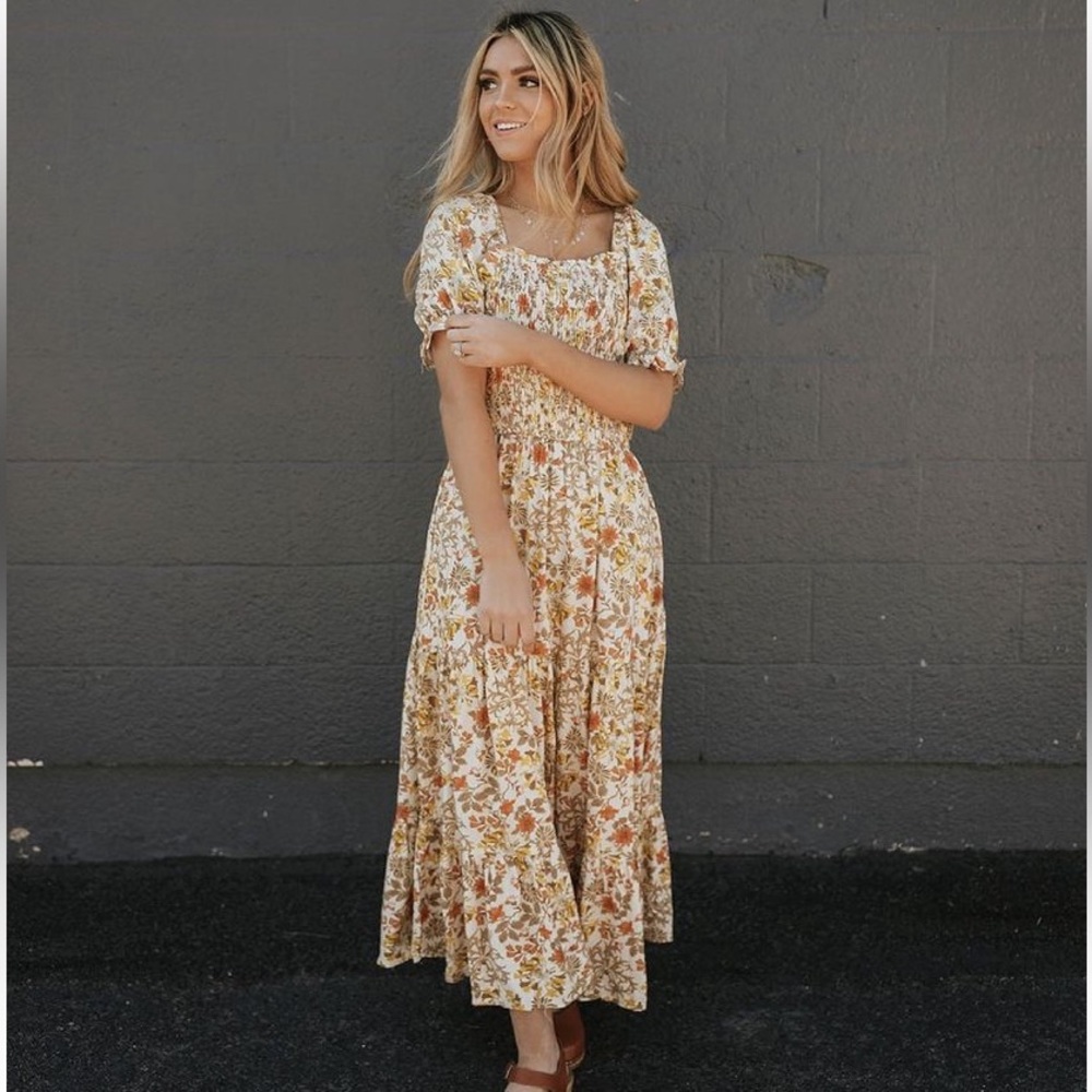 “Wild and free” floral dress - love olive co